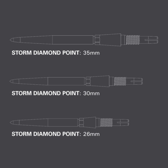 target swiss point storm diamond steeldart spitzen